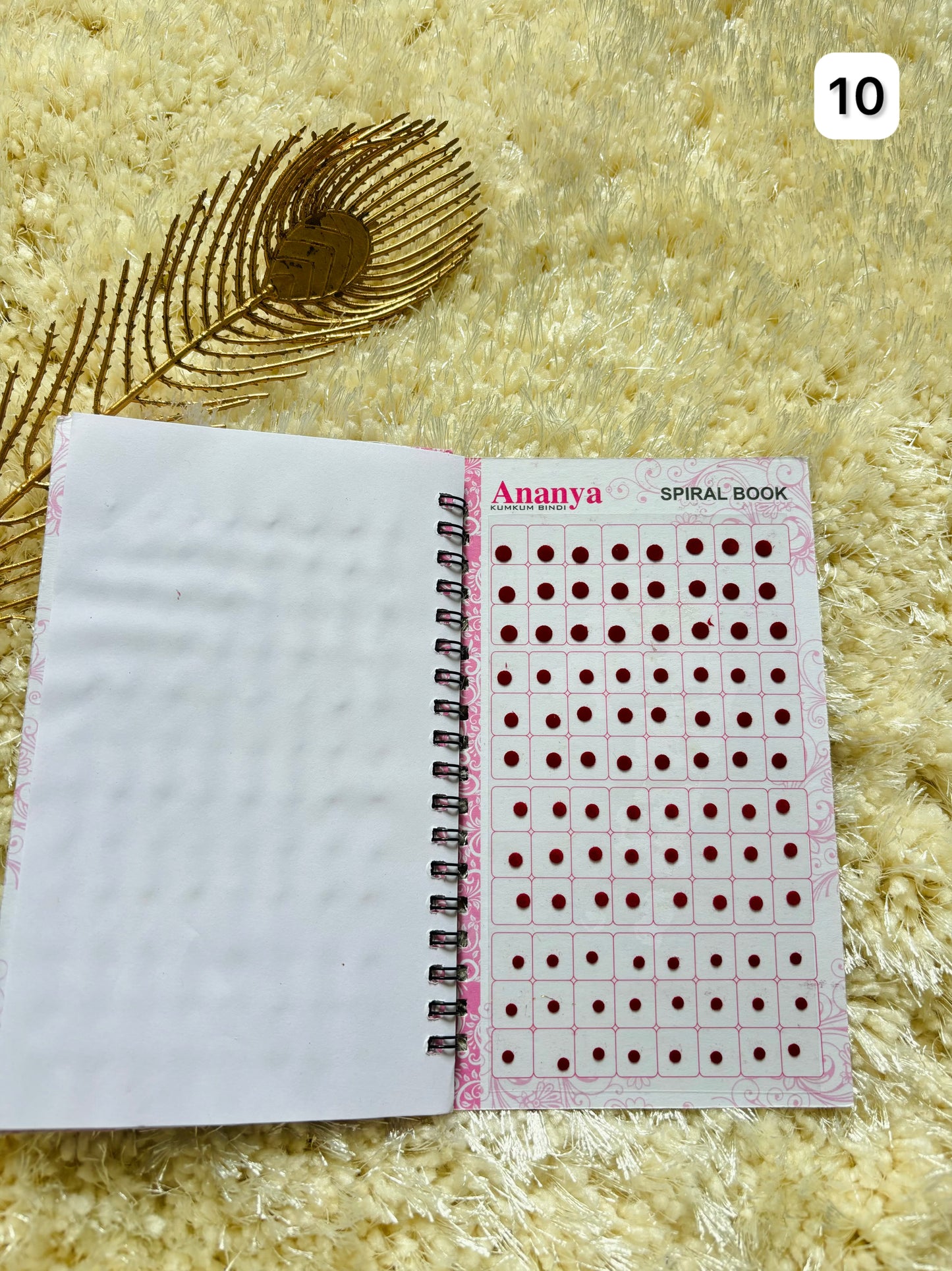 Plain medium size bindi book