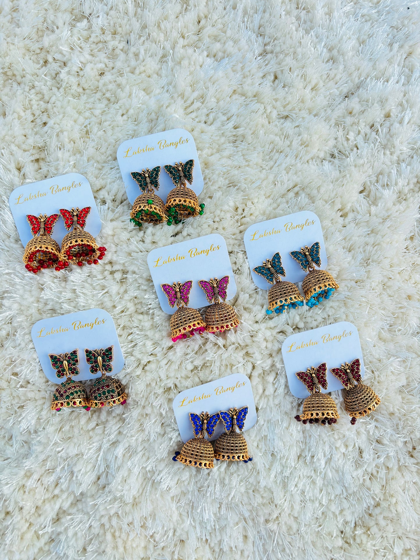 Butterfly jhumka heart hamper