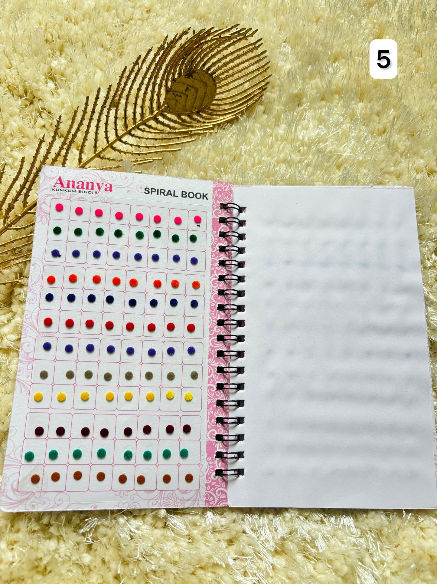 Plain medium size bindi book