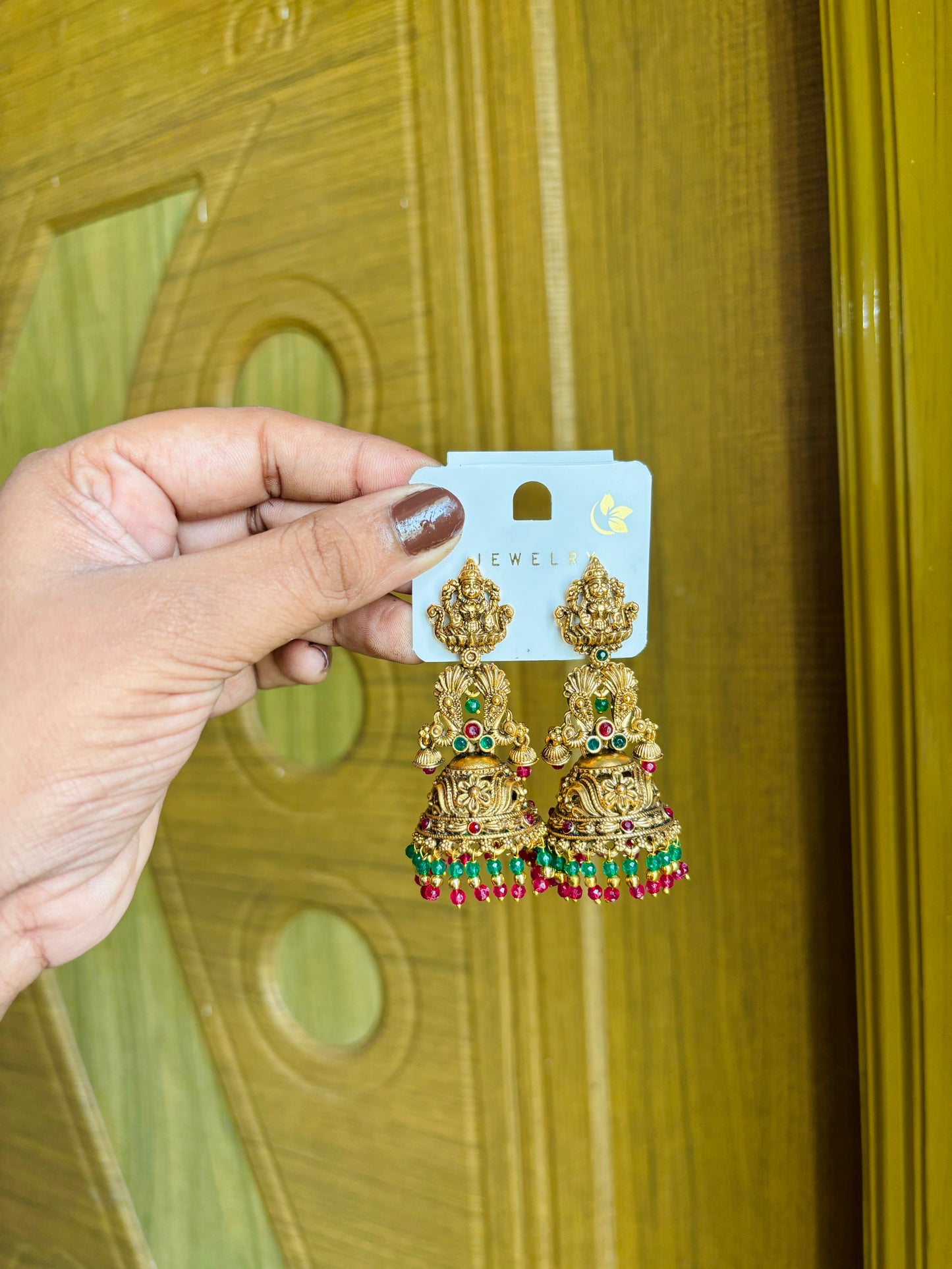 Temple jhumka combo