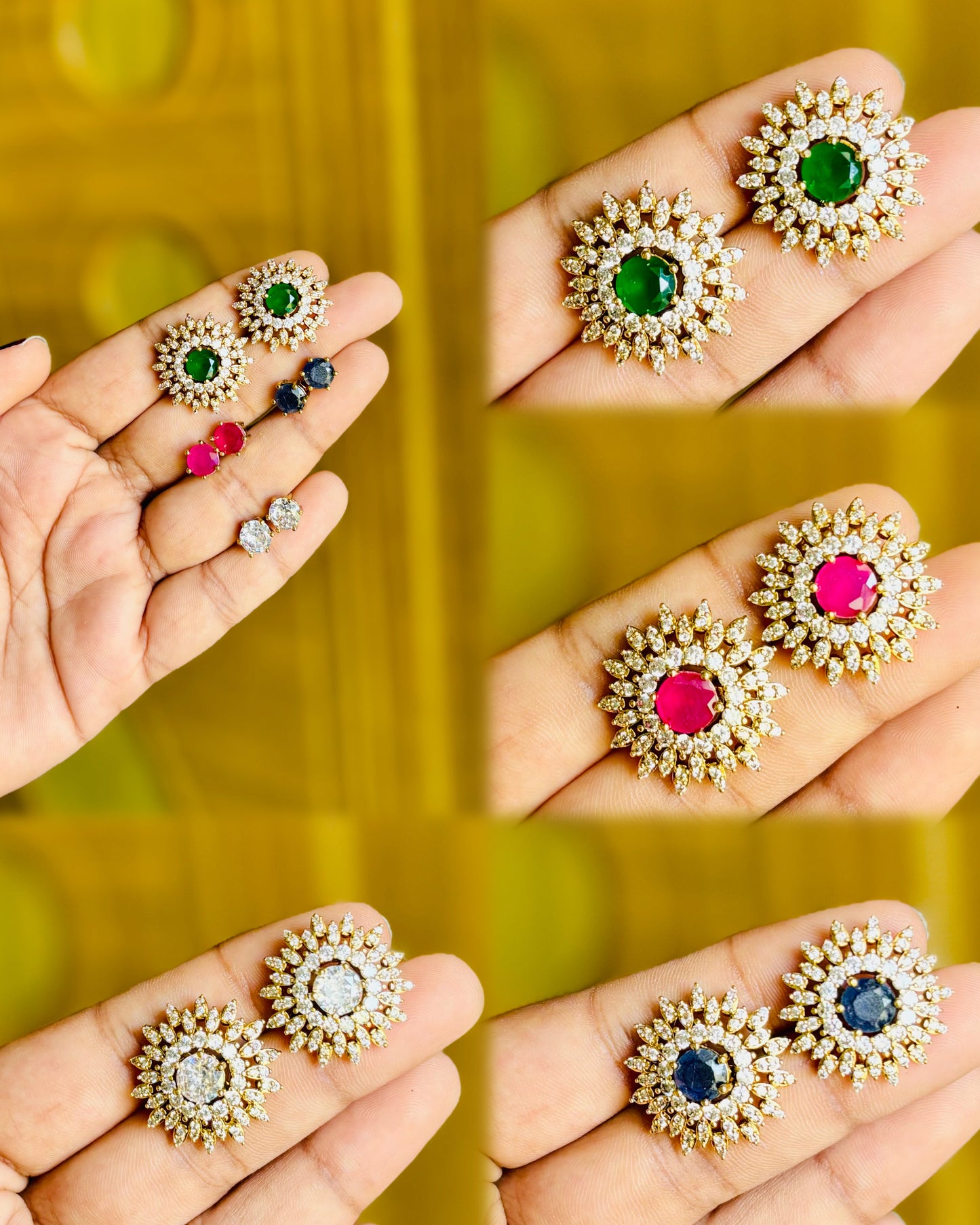 Madhuri 4 in 1 stud set🎀