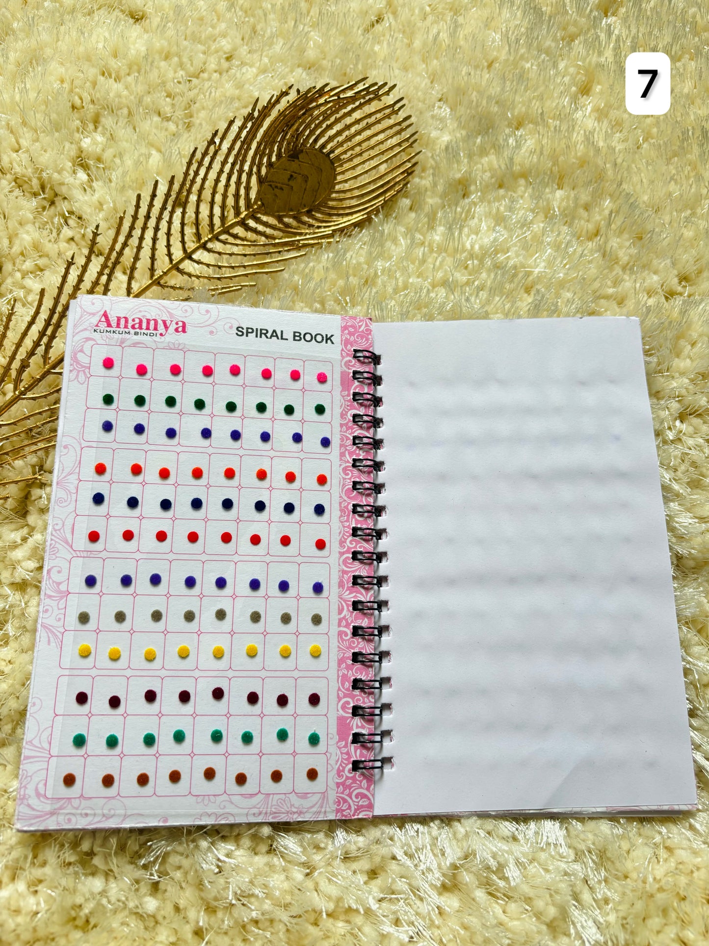 Plain medium size bindi book