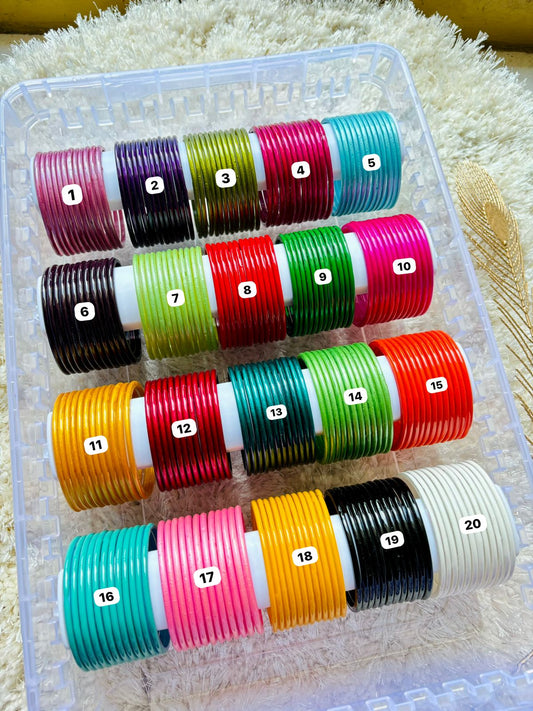 Plain thick glass bangles🎀