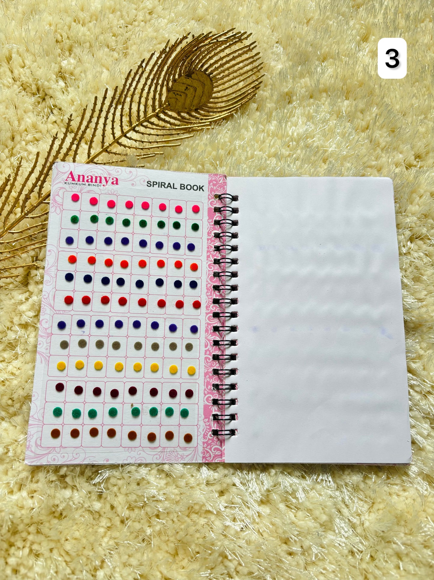 Plain medium size bindi book