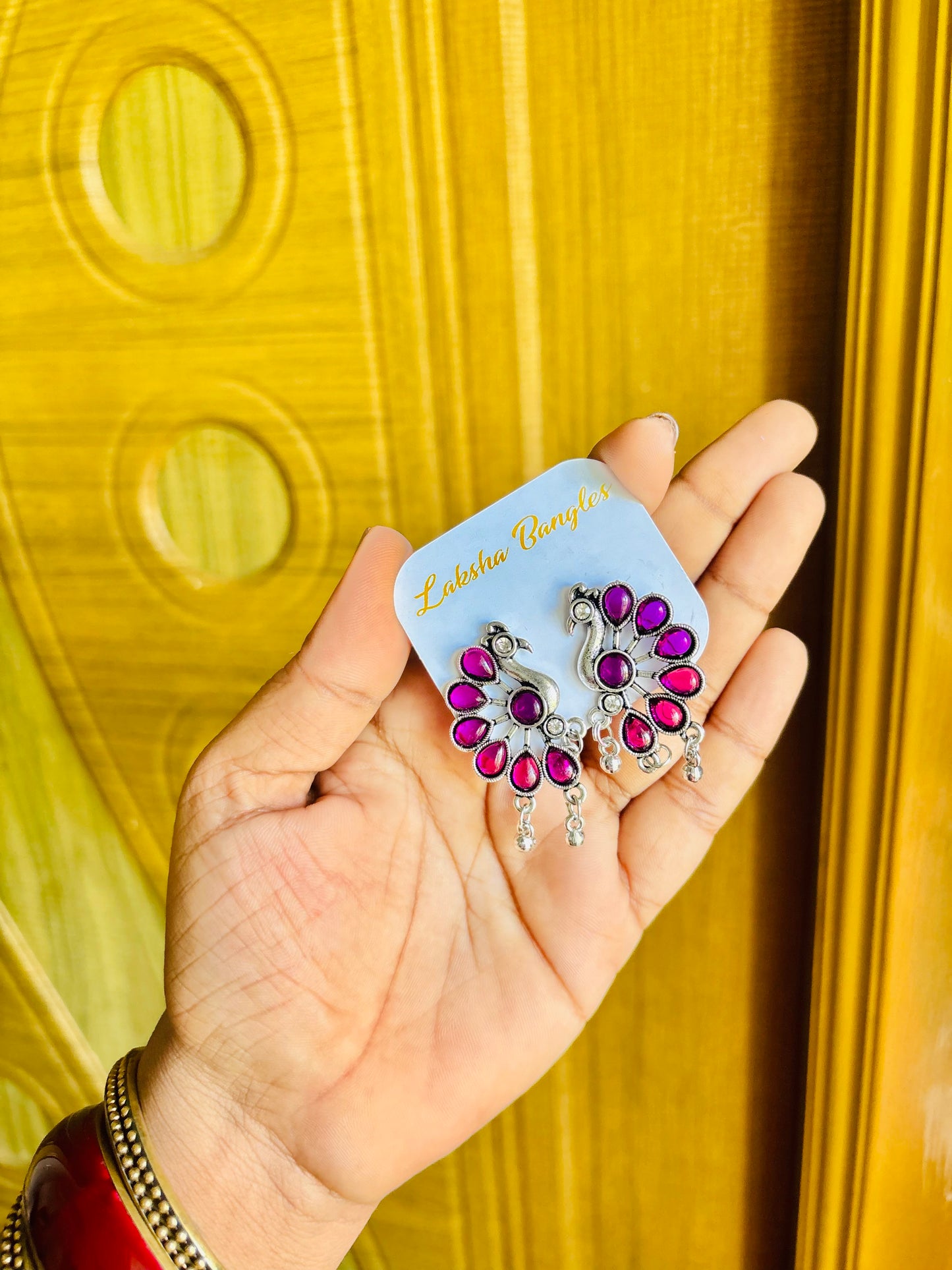 Silver Mayura earrings🦚💎