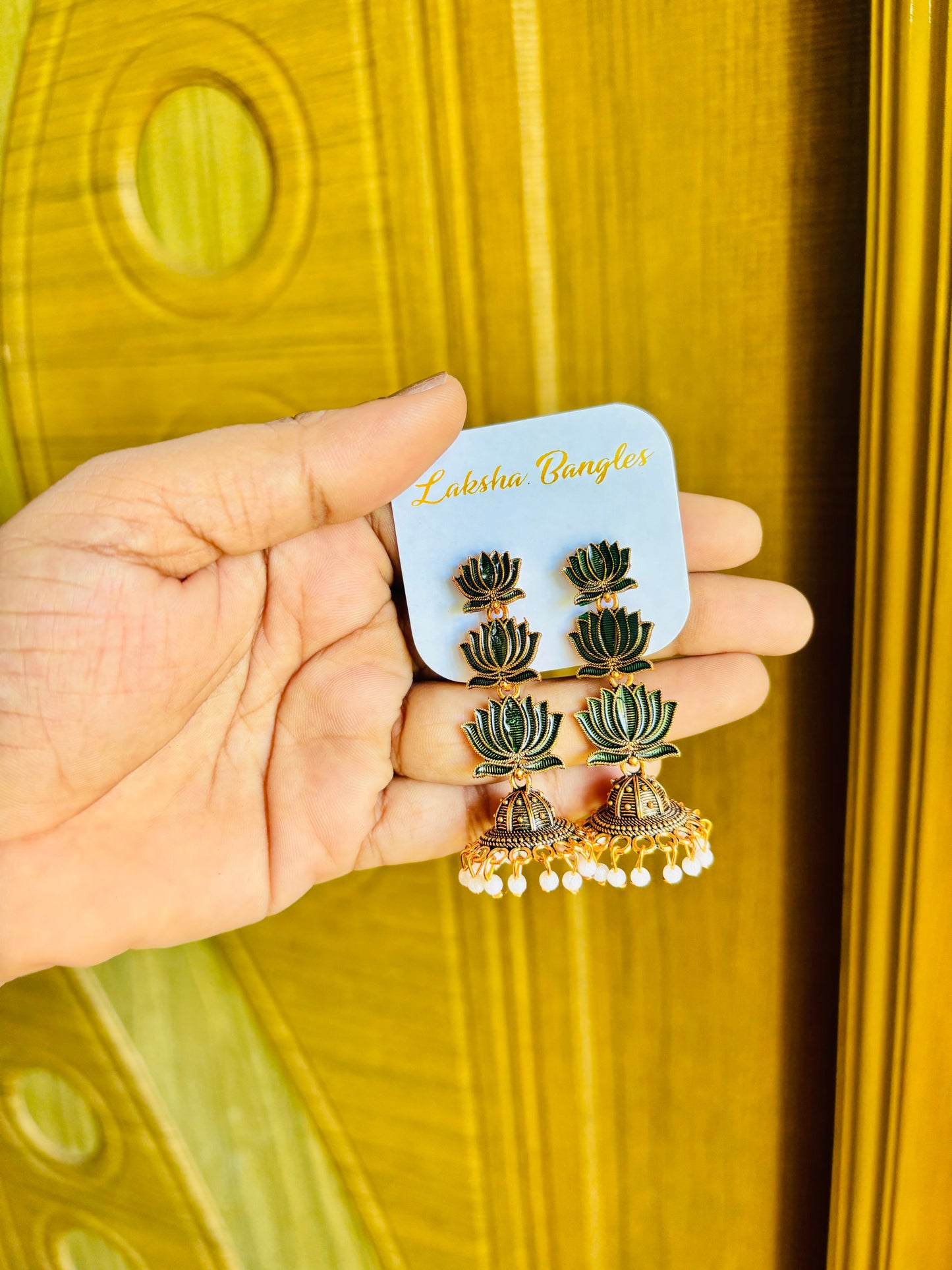Lotus long earrings🪷