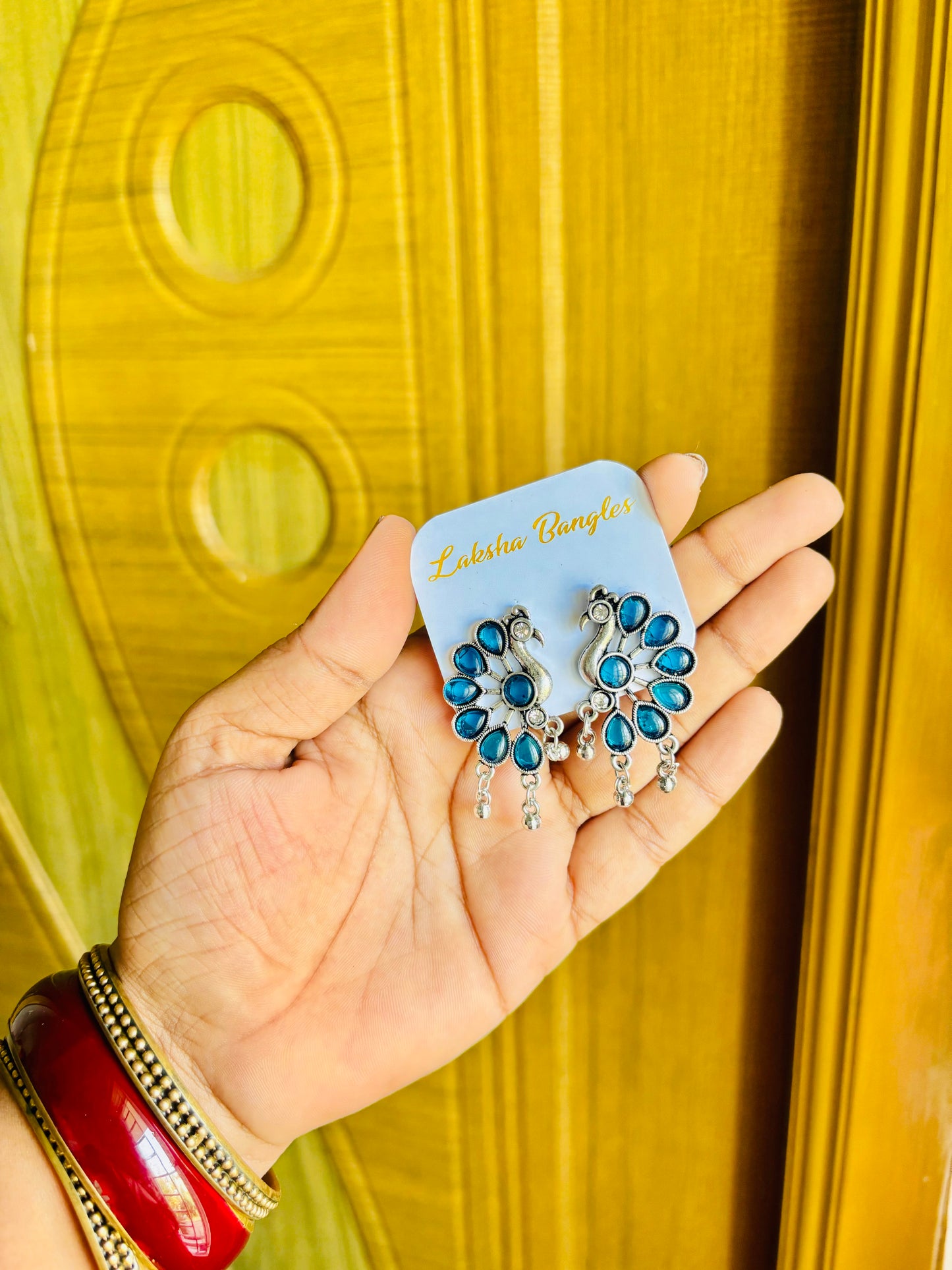 Silver Mayura earrings🦚💎