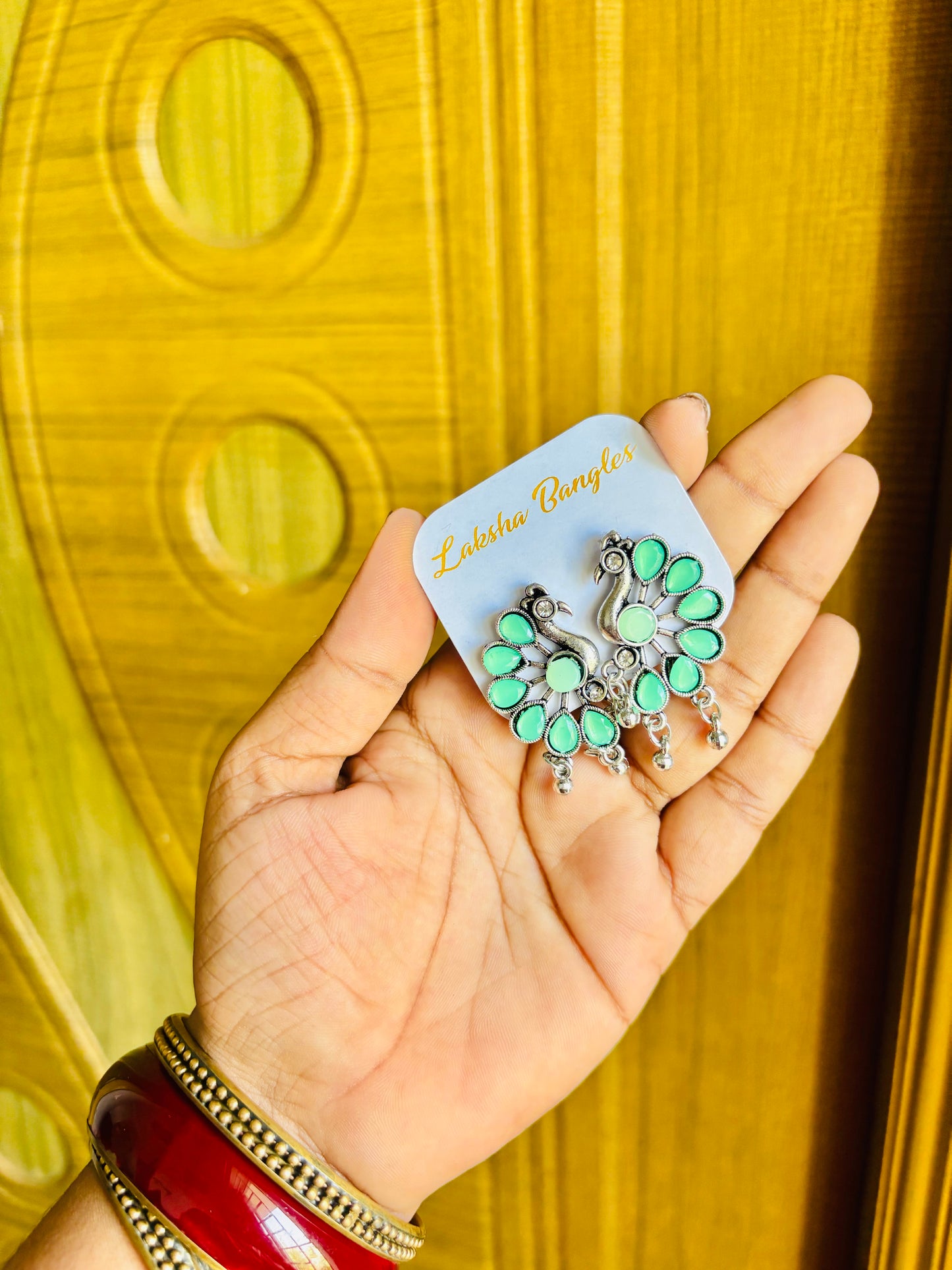 Silver Mayura earrings🦚💎