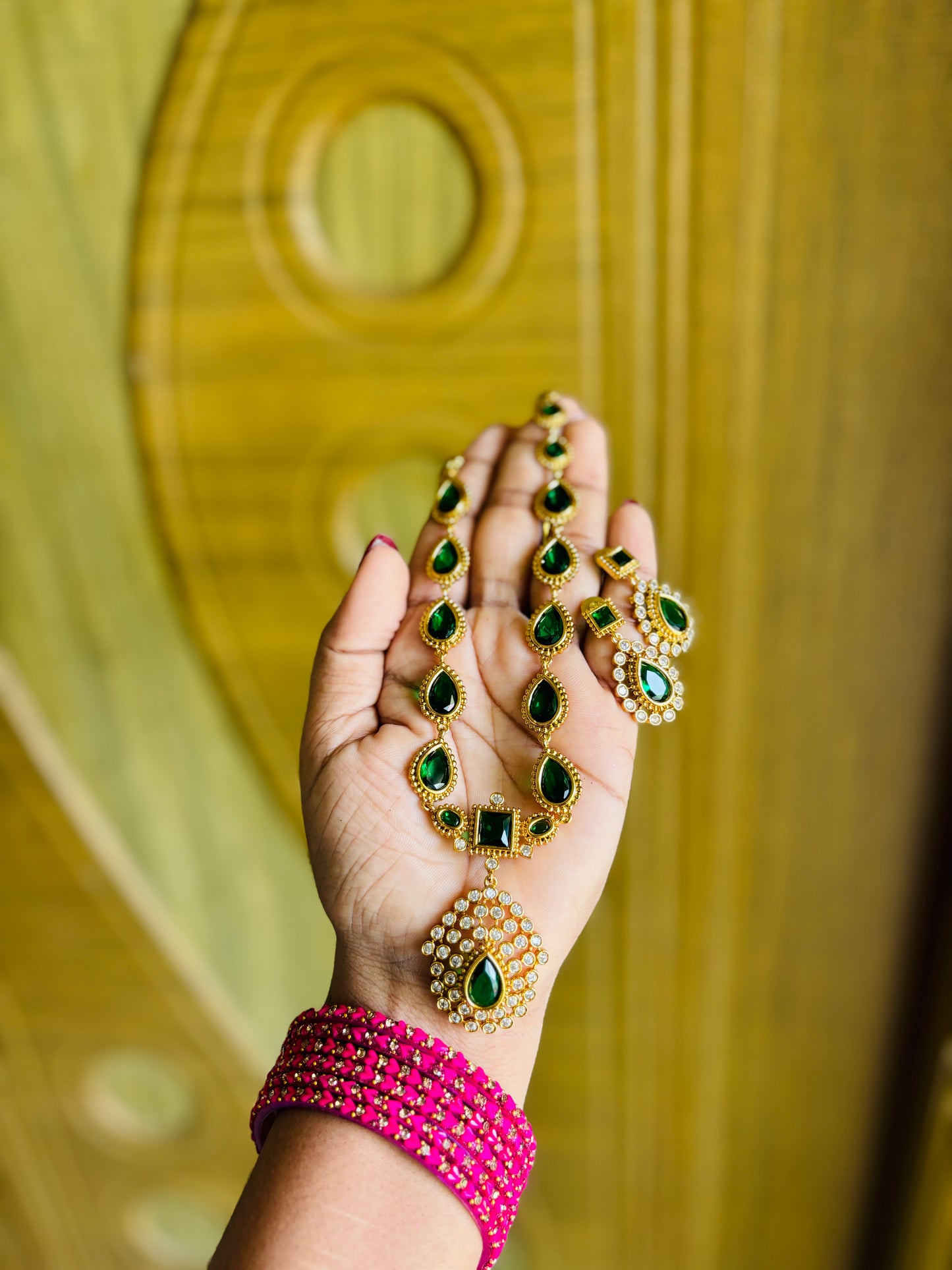 Jyothika mam inspired long neckset