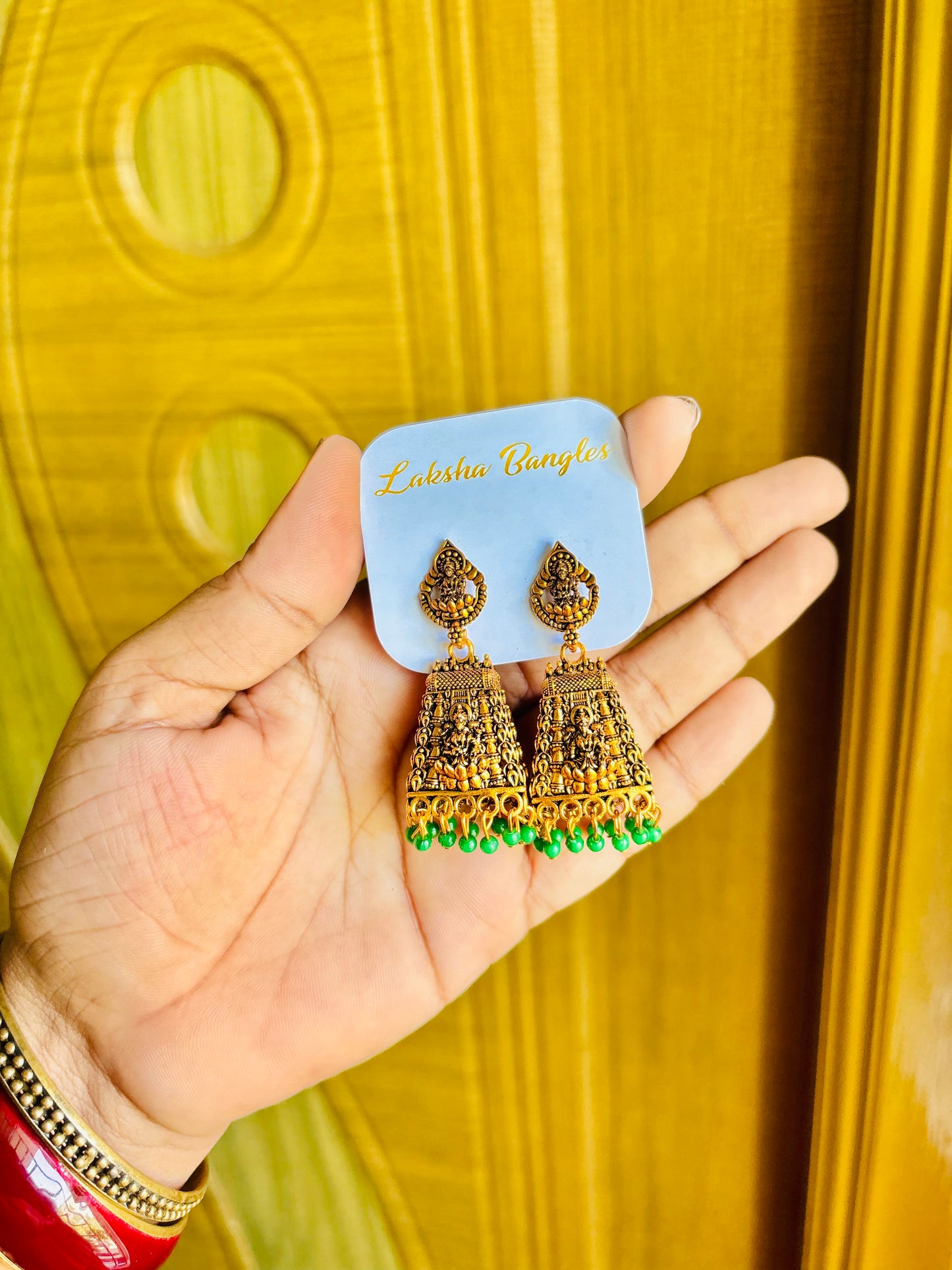 Gopuram jhumkas⚡️