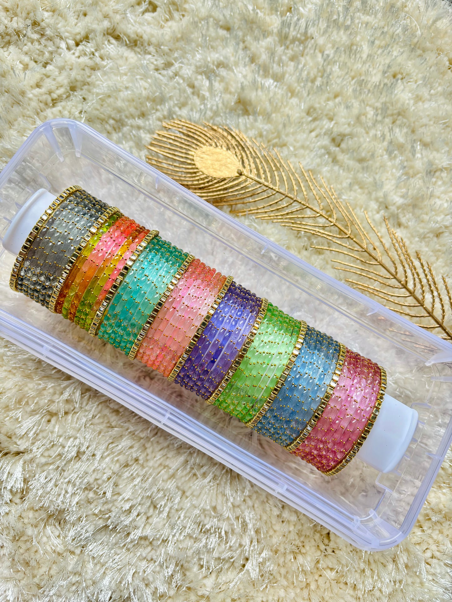 Pastel raindrops Kundan combo🎀