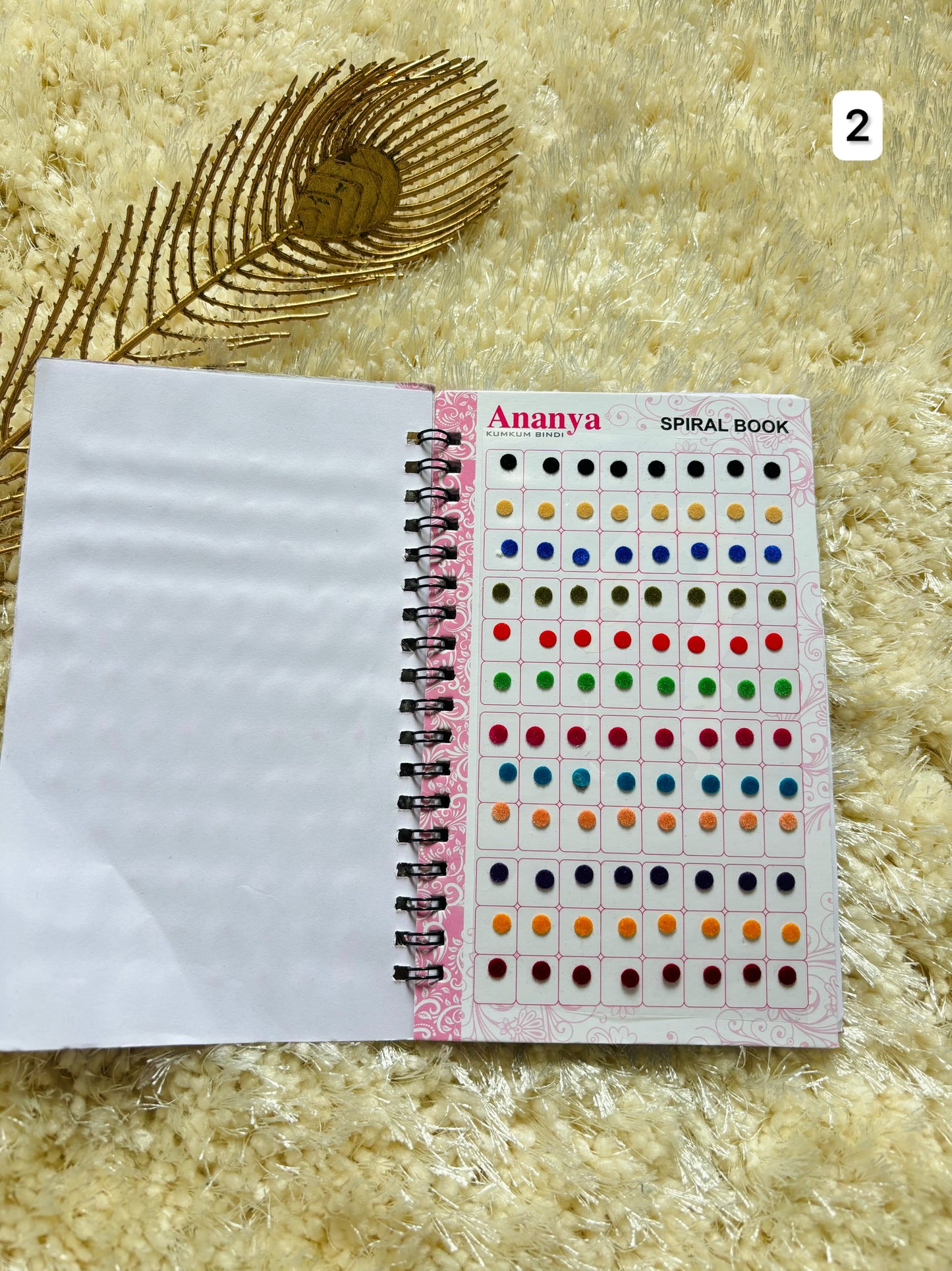 Plain medium size bindi book