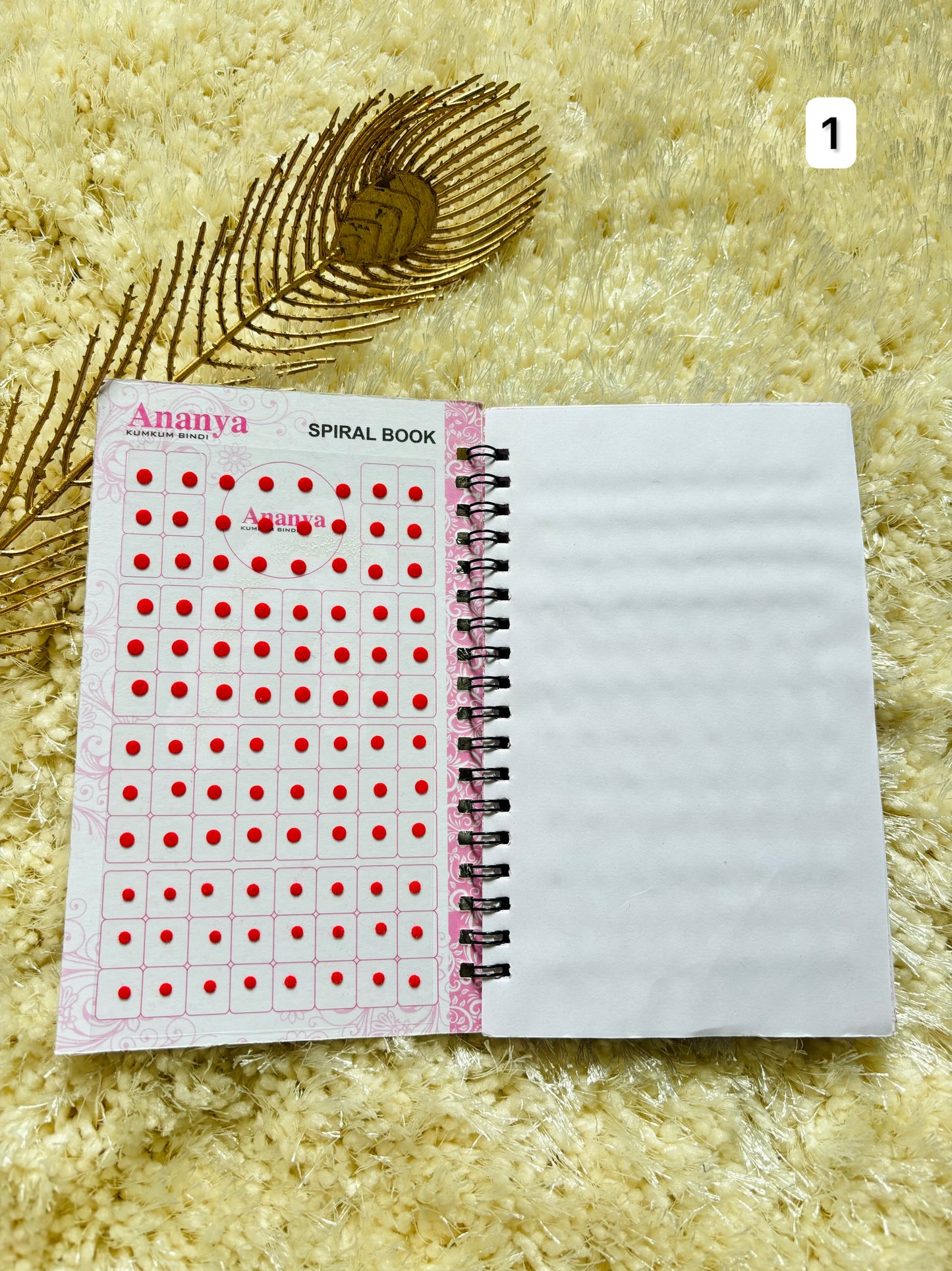 Plain medium size bindi book