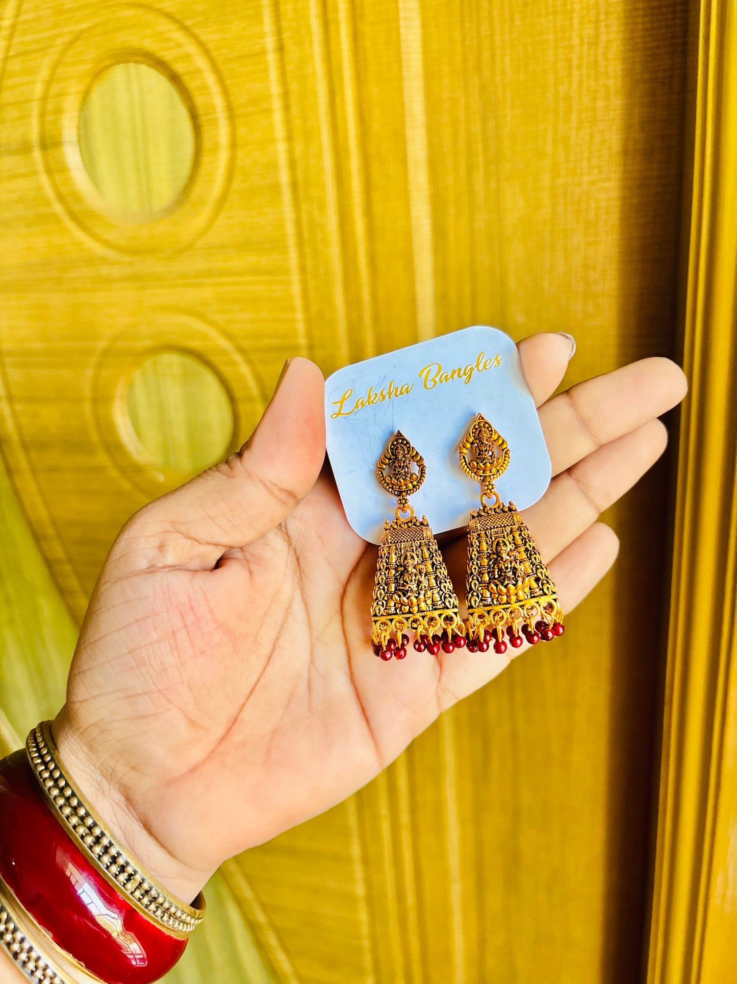 Gopuram jhumkas⚡️