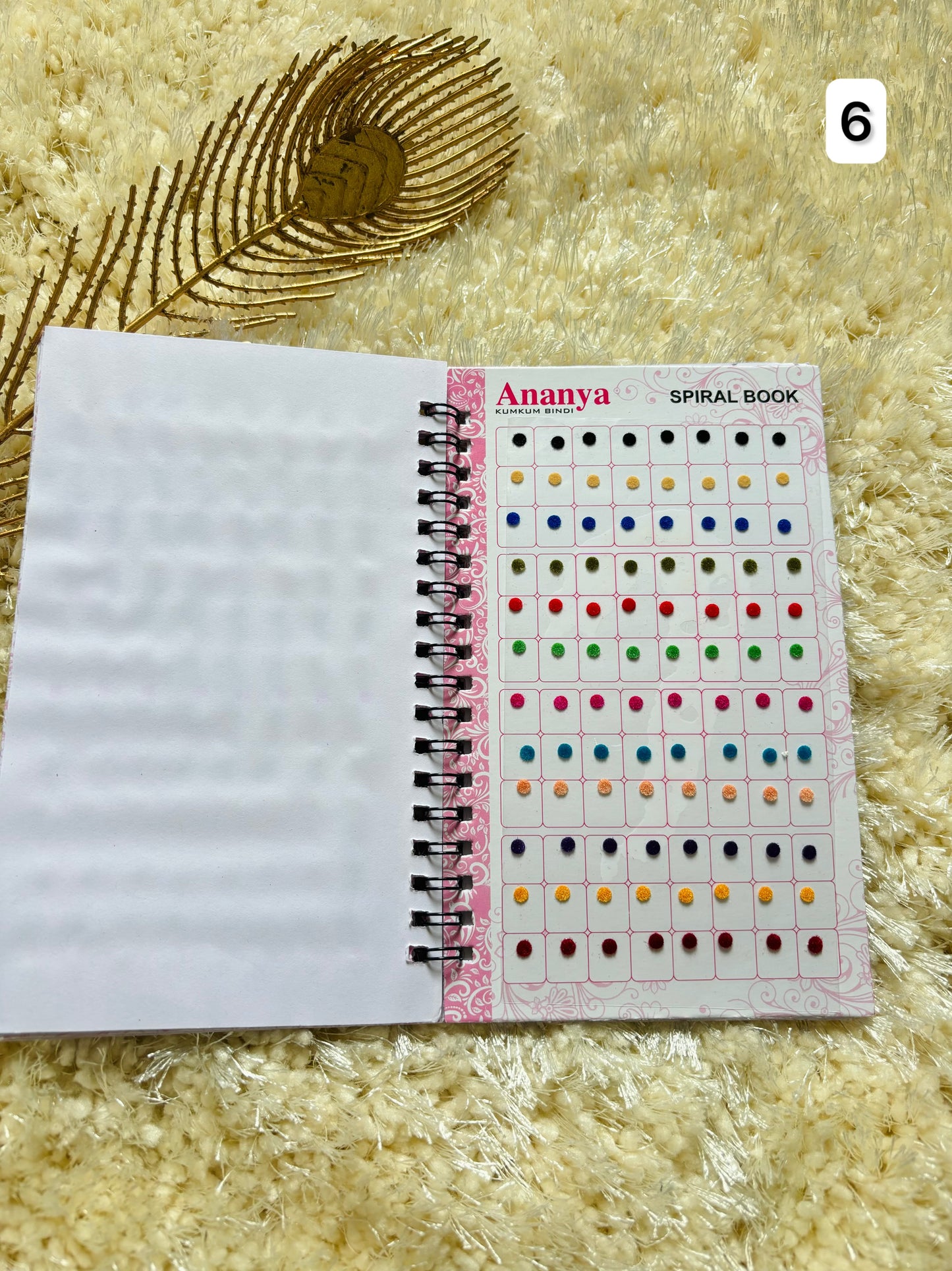 Plain medium size bindi book