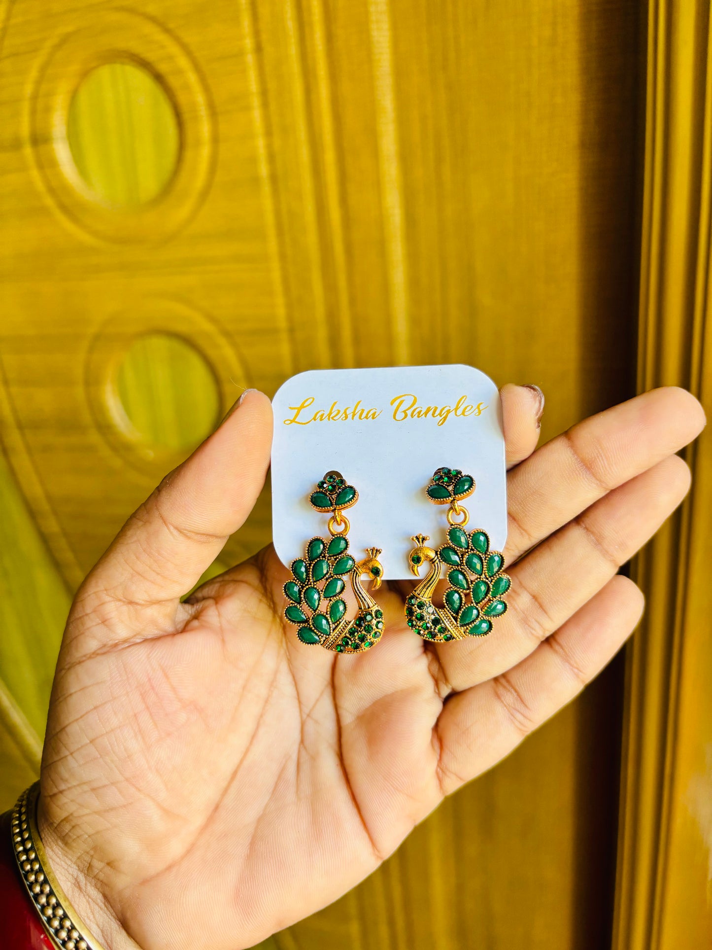 Thogai earrings🦚