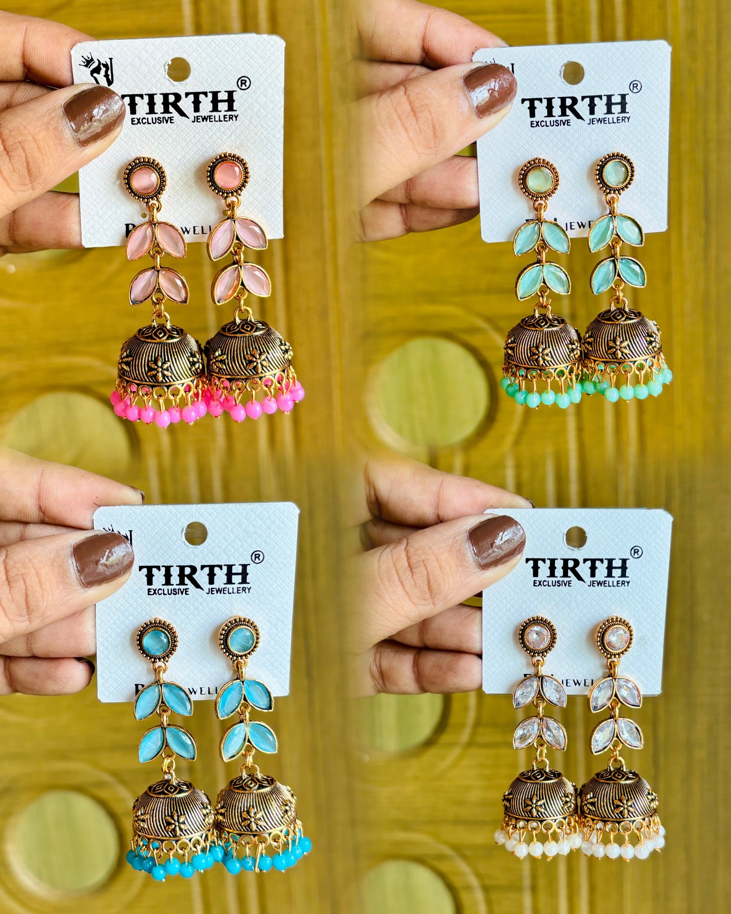 Thaaragai jhumkas