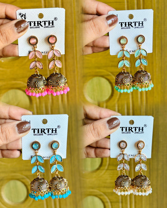 Thaaragai jhumkas