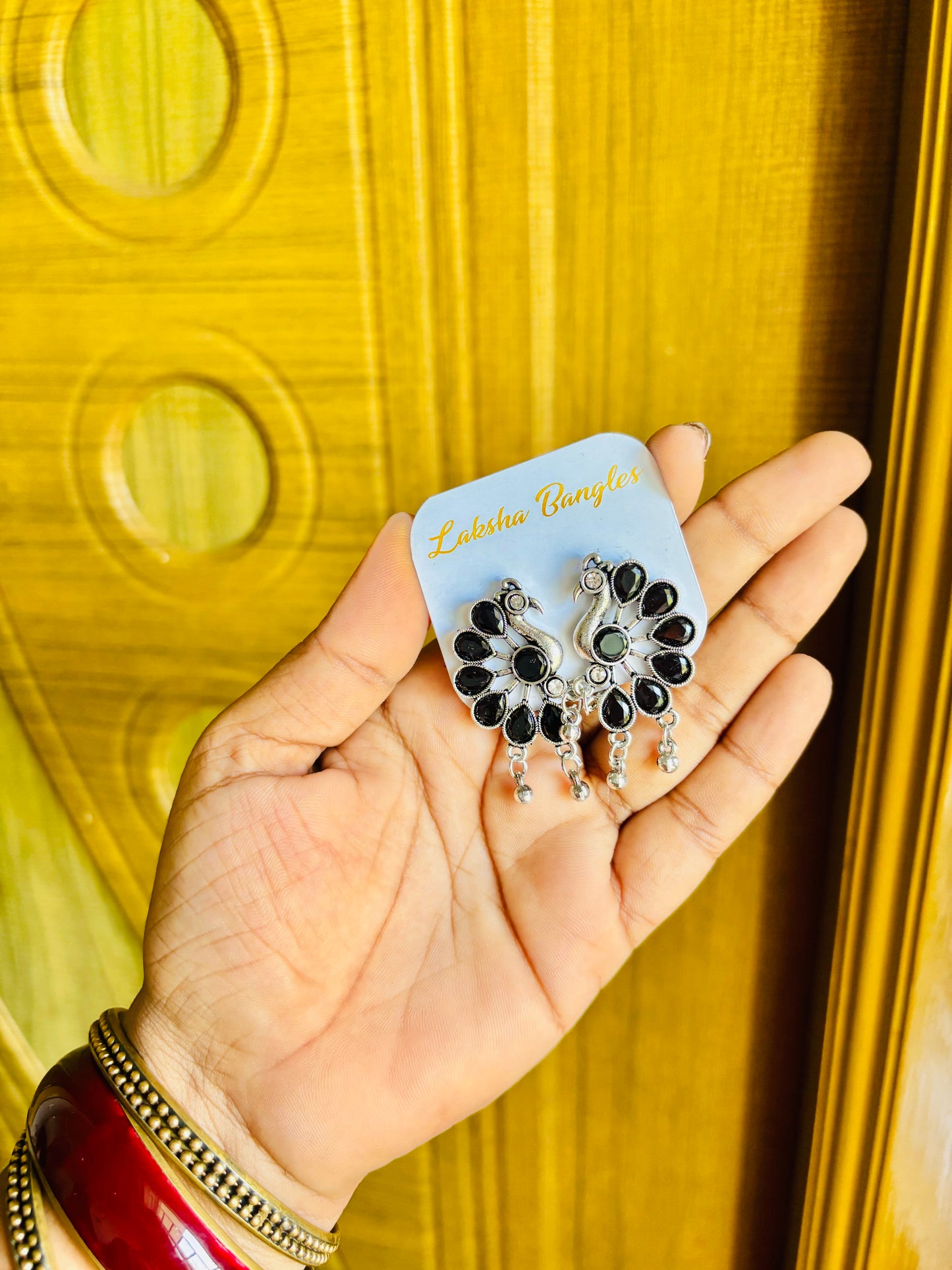 Silver Mayura earrings🦚💎