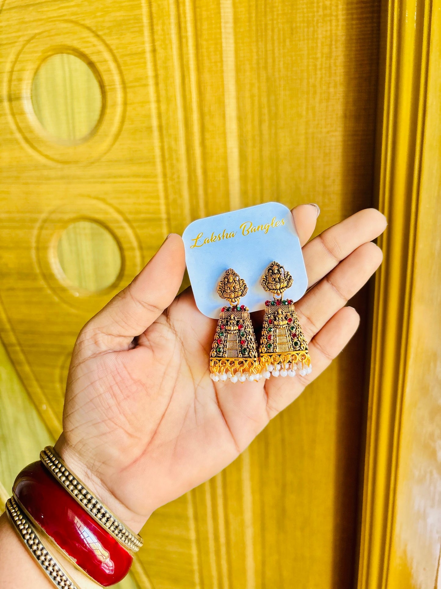 Gopuram jhumkas⚡️