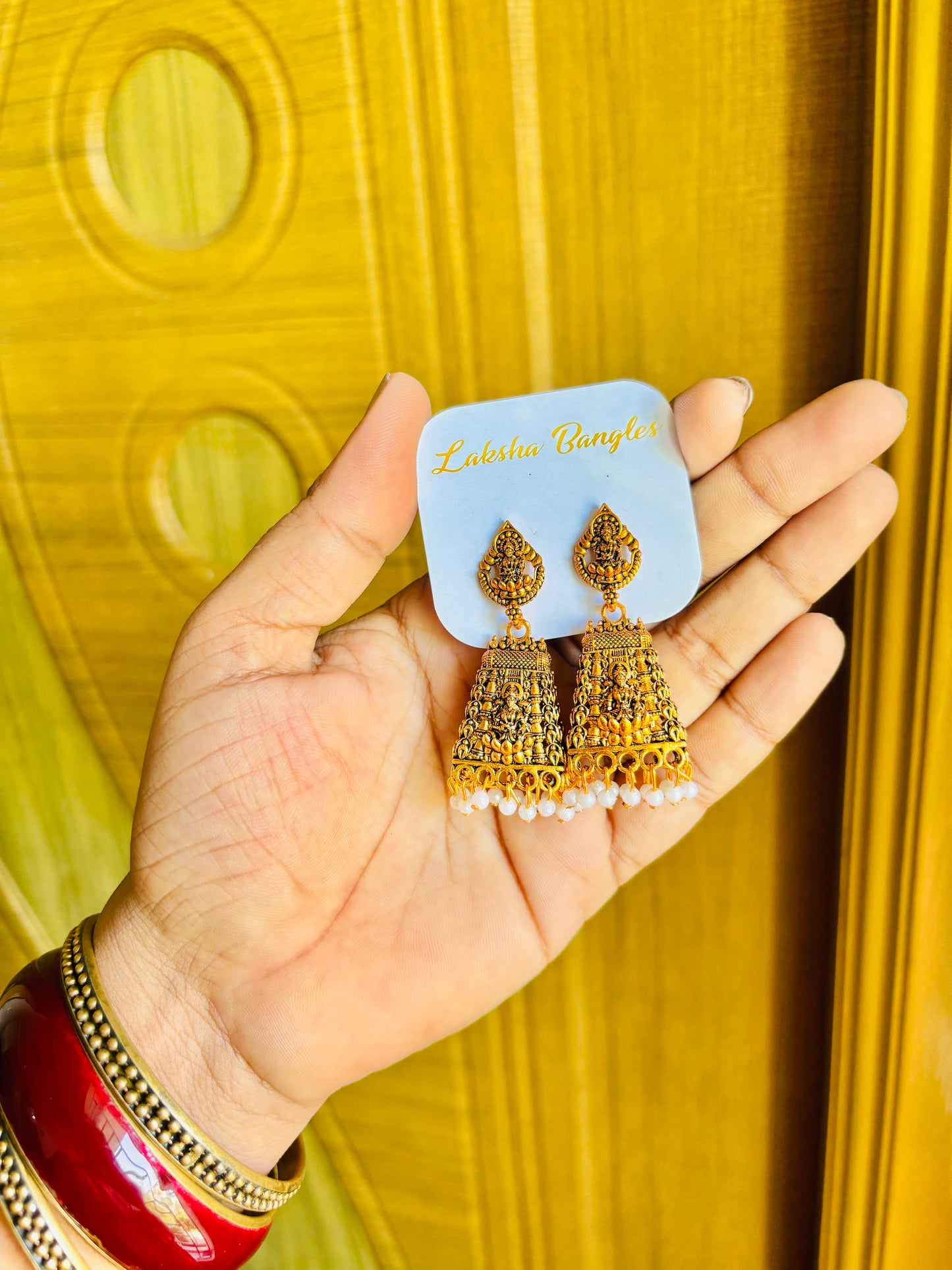 Gopuram jhumkas⚡️