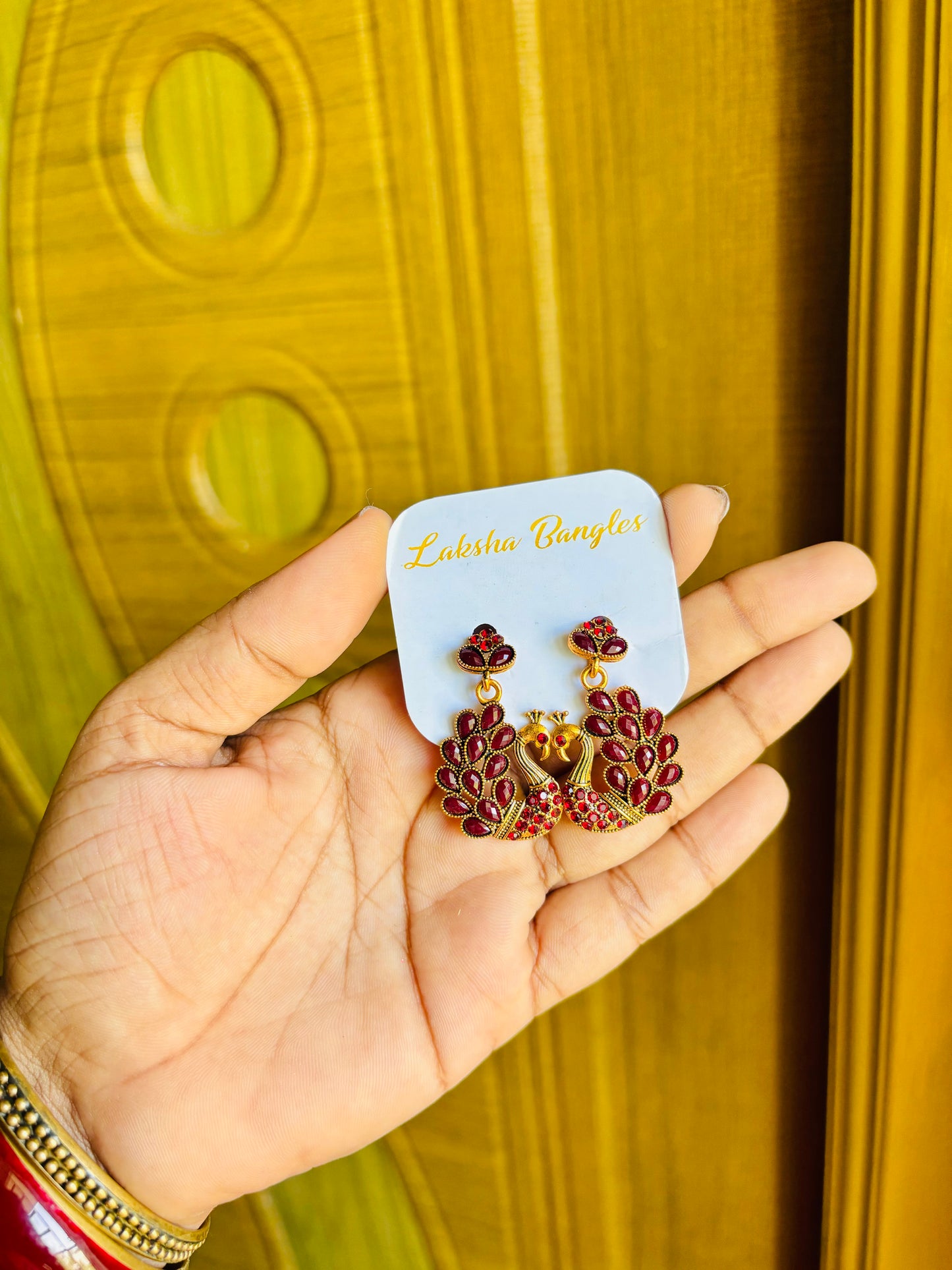 Thogai earrings🦚