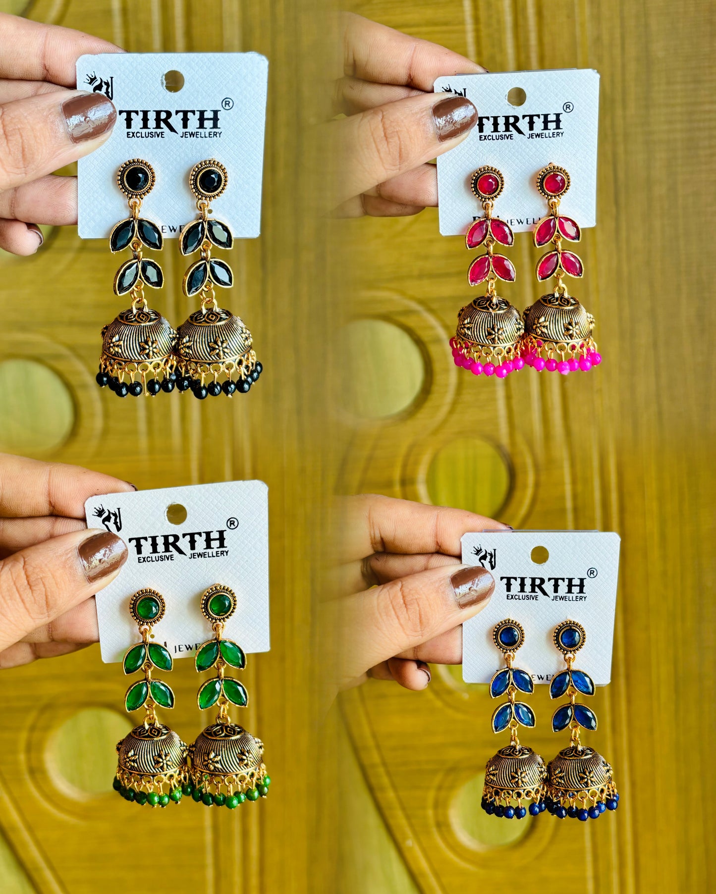 Thaaragai jhumkas