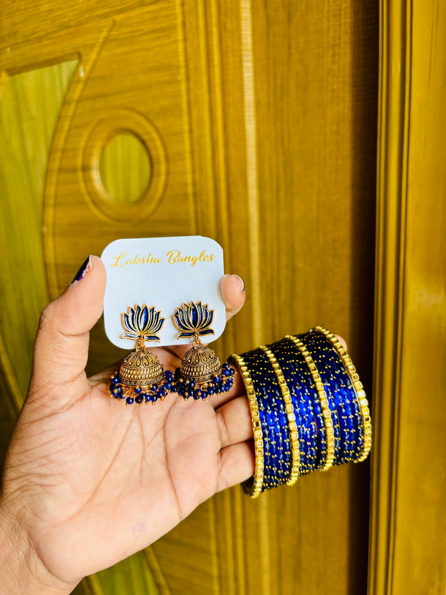 Lotus jhumka combo🪷