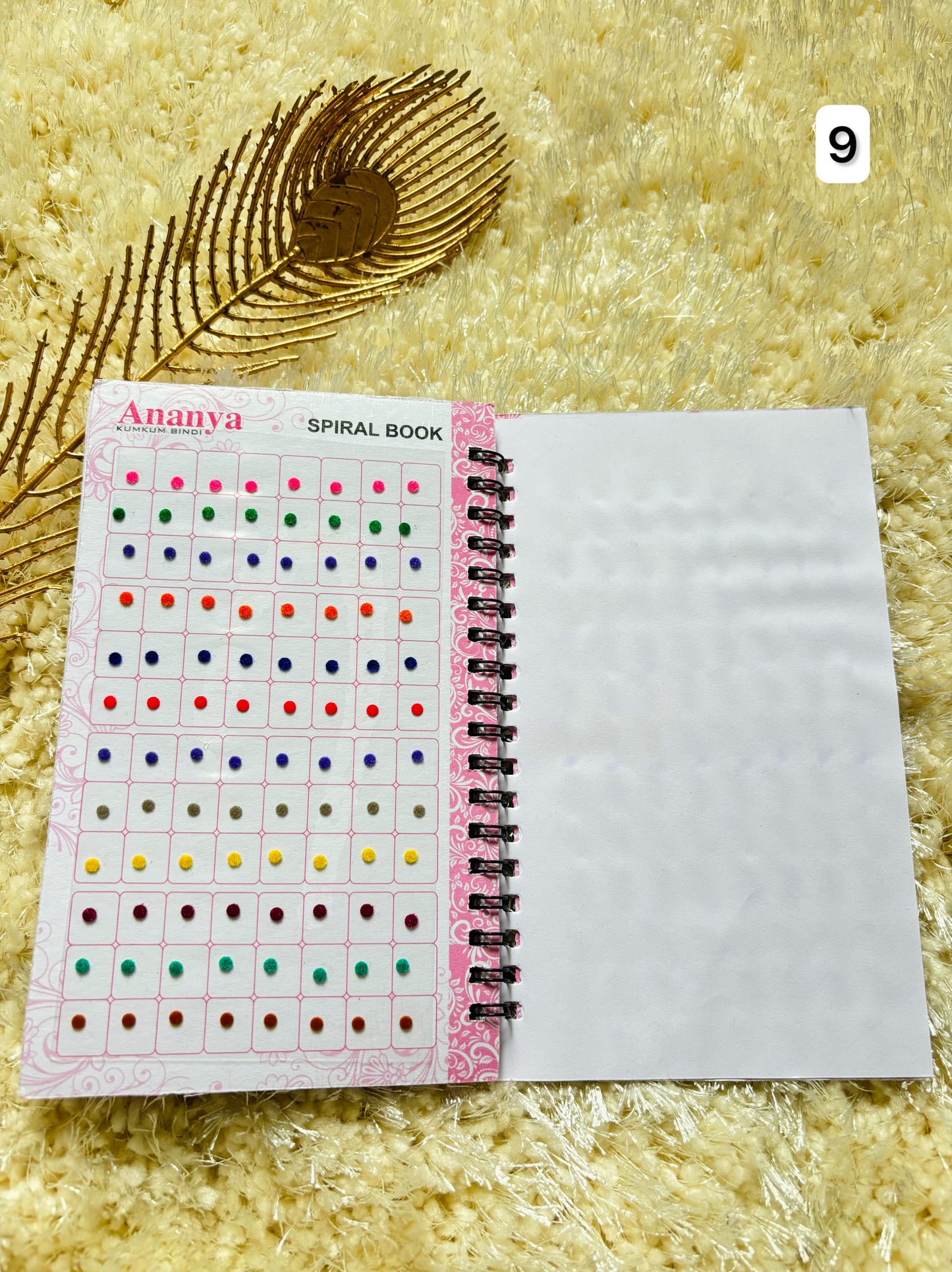 Plain medium size bindi book