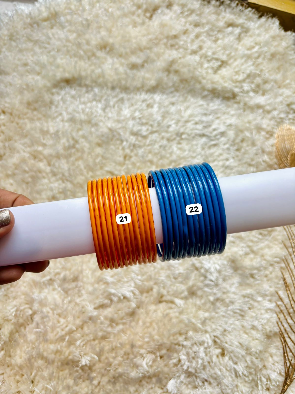 Plain thick glass bangles🎀